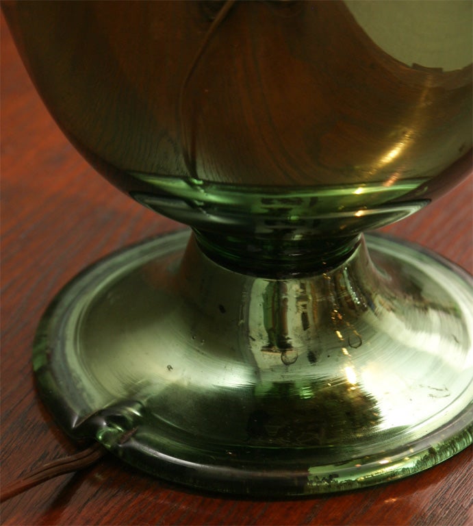 Green Mercury Glass Lamp 4