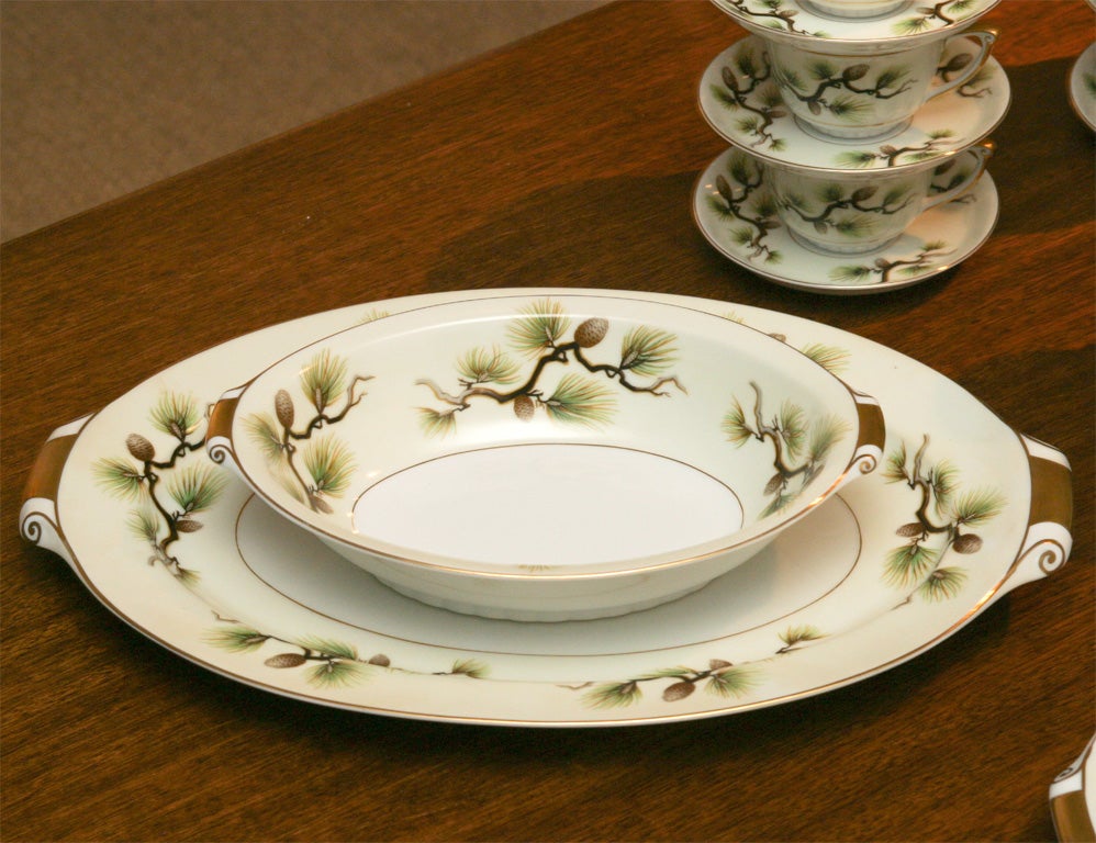 Japanese Porcelain Dinner Service for Twelve