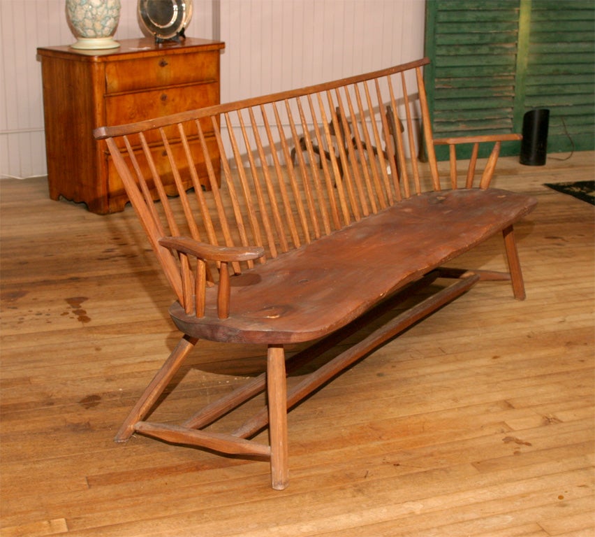 Mid-20th Century Windsor Style Bench