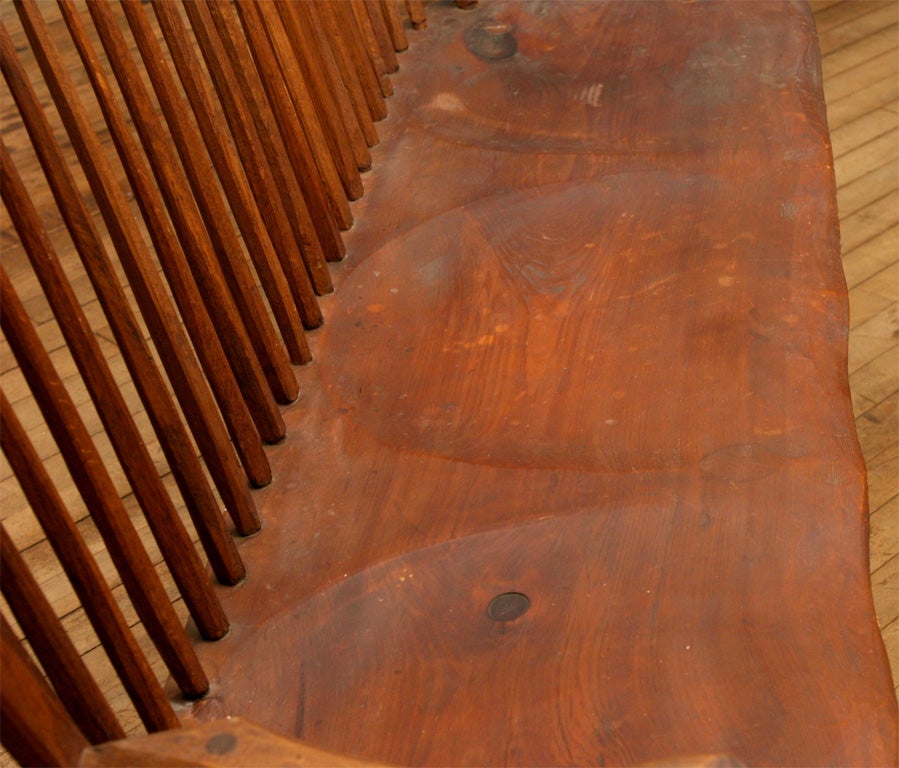 Wood Windsor Style Bench