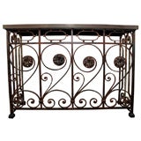 Antique Iron Console