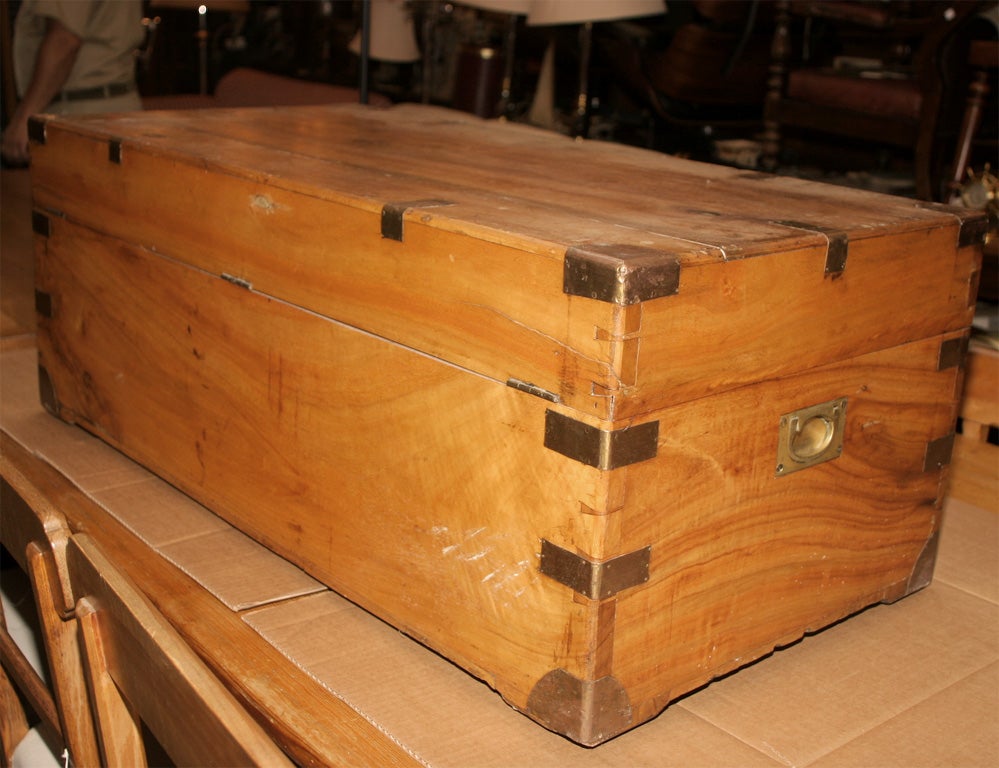 Early 20th Century Military Shipping Chest