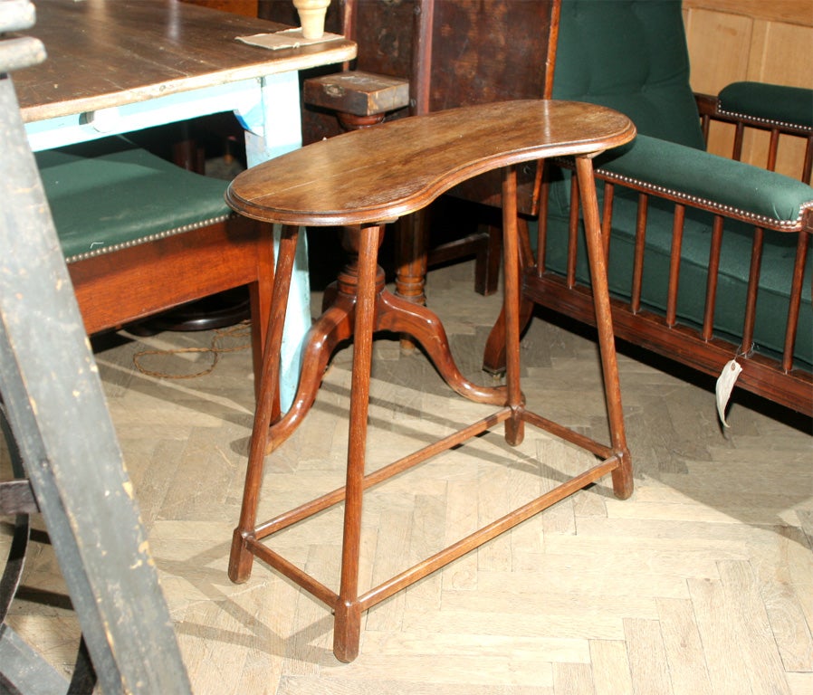 Kidney Shaped End Table