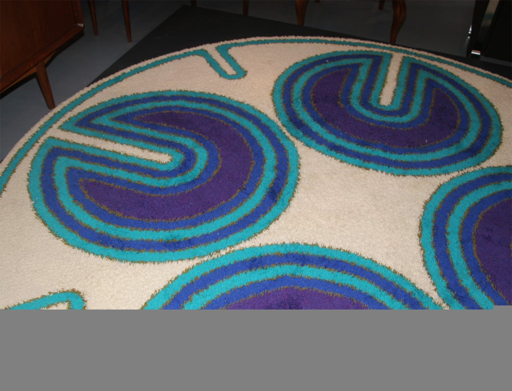 Late 20th Century Woven Wool Rug by Hojer