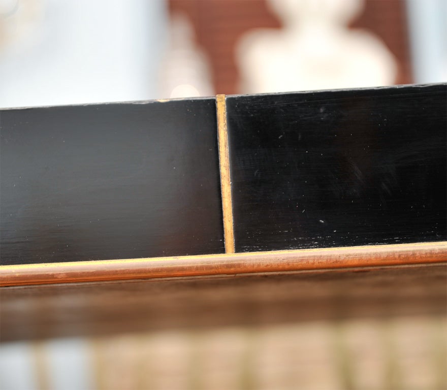 An Art Deco Ebony and Ormolu Mounted Dining Table For Sale 2