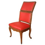 A Louis XV Style Voyeuse Side Chair with a Hinged Back