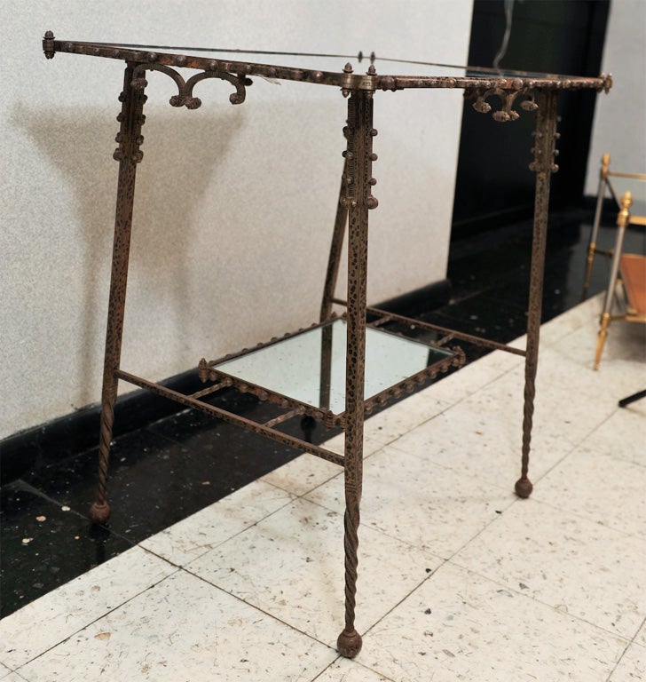 Wrought Iron Table Attributed to Edgar Brandt, France, c. 1930 3