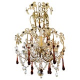 RED FLOWER CHANDELEIER