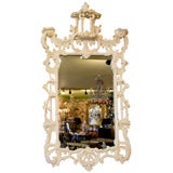 WHITE ASIAN CHIPPANDALE MIRROR