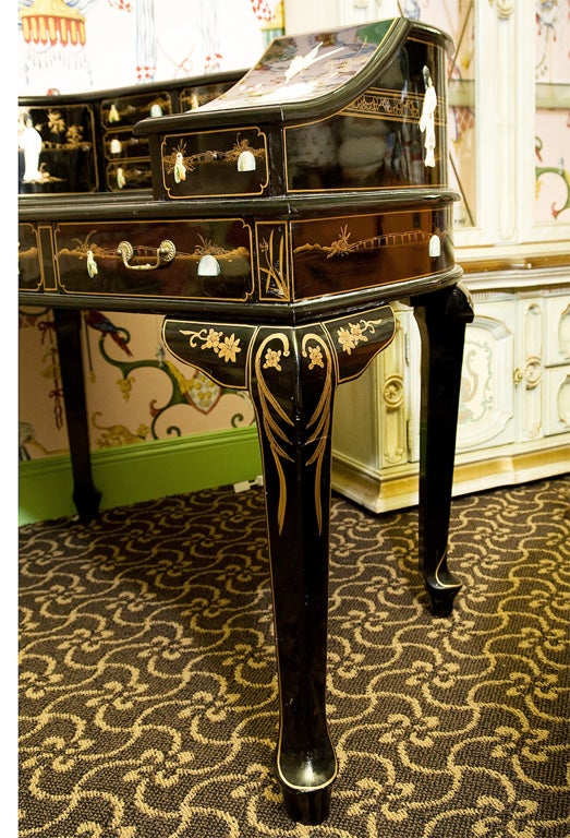 Vintage Chinoiserie Charlton Desk 4