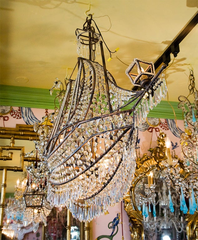 Iron ITALIAN VINATGE SHIP CHANDELIER