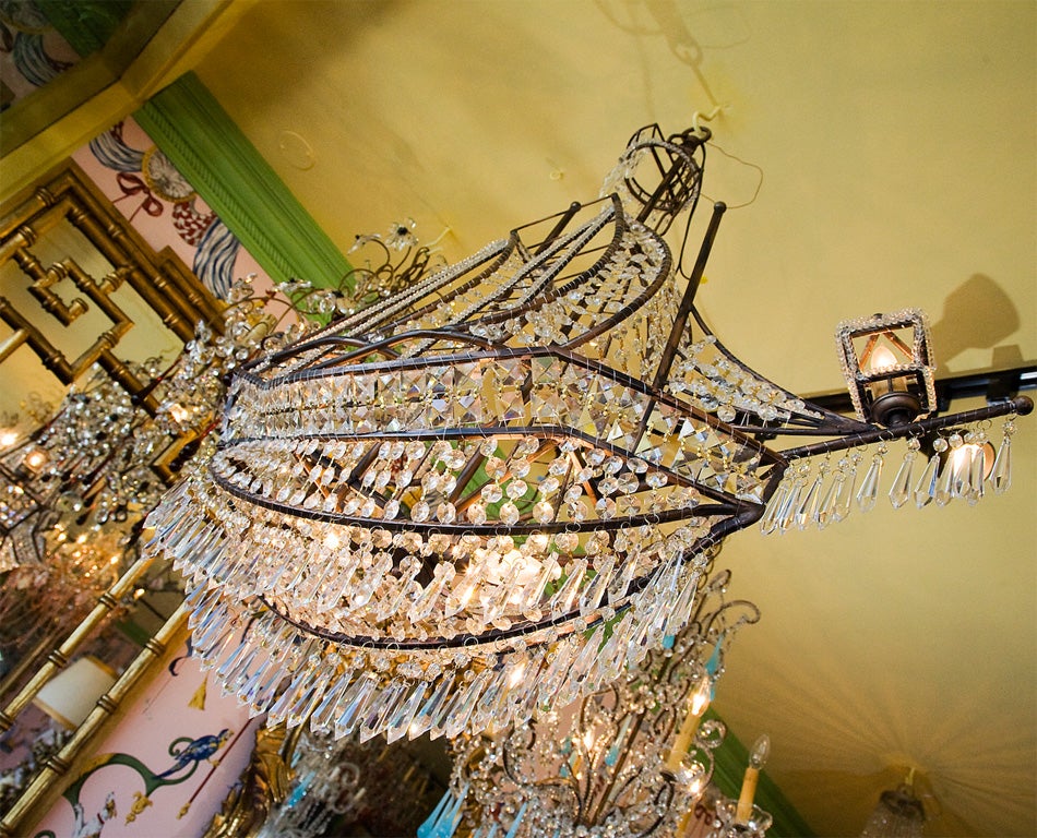ITALIAN VINATGE SHIP CHANDELIER 1