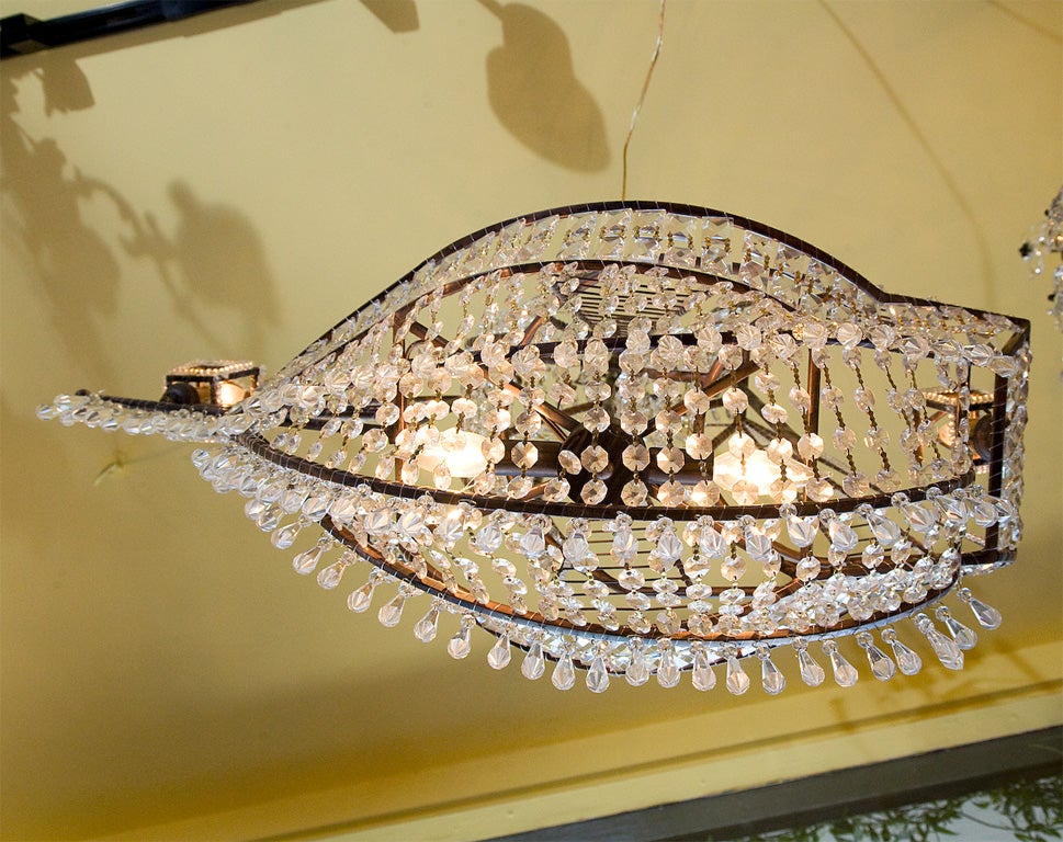 ITALIAN VINATGE SHIP CHANDELIER 6
