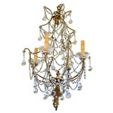 VINTAGE BEADED TEAR DROP CHANDELIER~