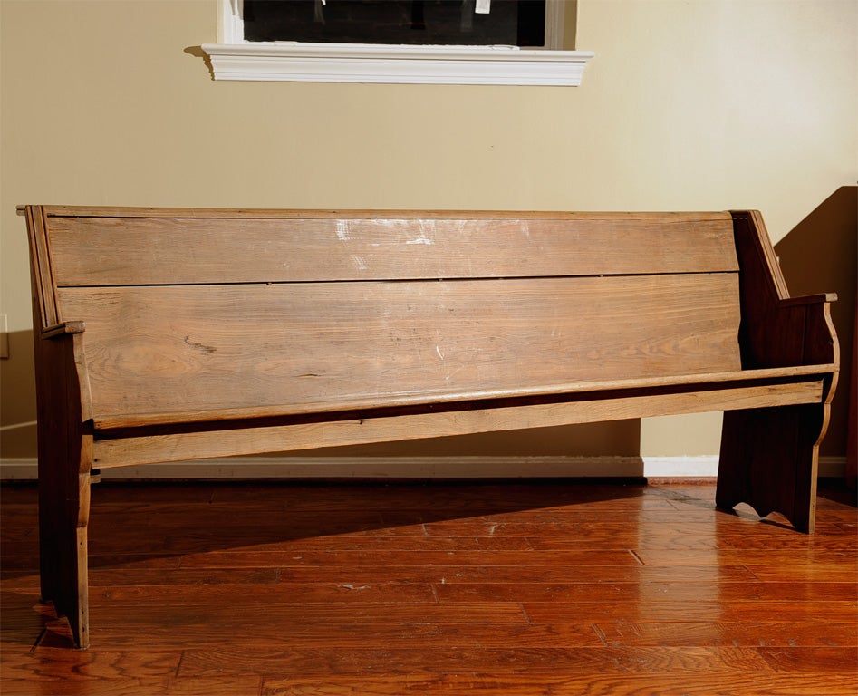 Gorgeous antique pew from a Mennonite Church in rural Oklahoma.  It's a beautiful primitive pine piece that would be perfect for any home.