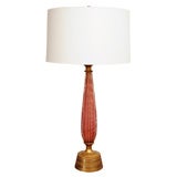 Red Murano Glass Lamp