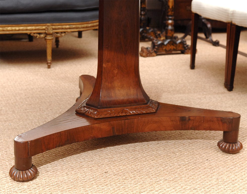 English Regency Rosewood Center Table