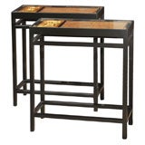 Antique Butsadan Panel Side Table