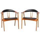 Pair Of A. Hovmand-Olsen Arm Chairs