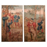 Pair of Paintings on Linen