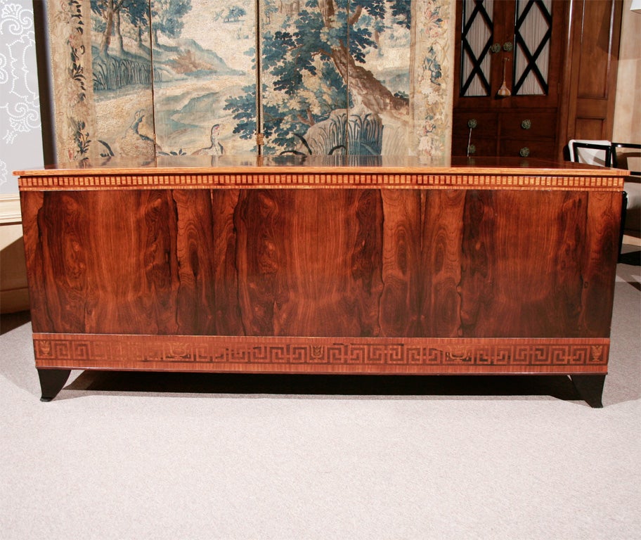 Swedish Art Deco Desk by Carl Malmstein