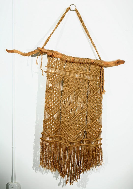 Macrame Wall Hanging on Driftwood 4