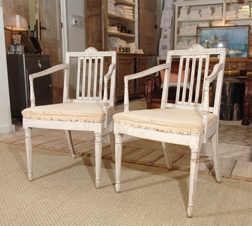 Pair of Swedish Arm Chairs