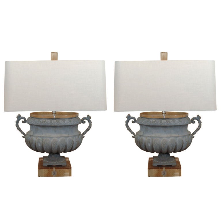 Zinc Urn Lamps