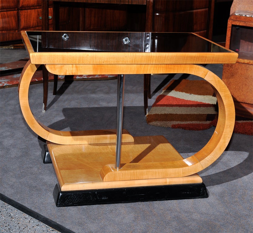 French Unusual Art Deco Asymmetrical coffee table
