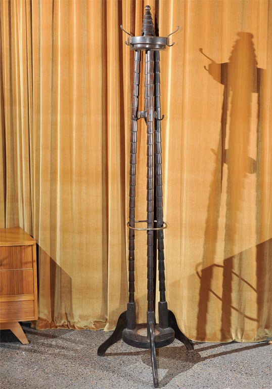 unique art deco coat hat stand 1930 s at 1stdibs unique art deco coat hat stand 1930 s at 1stdibs