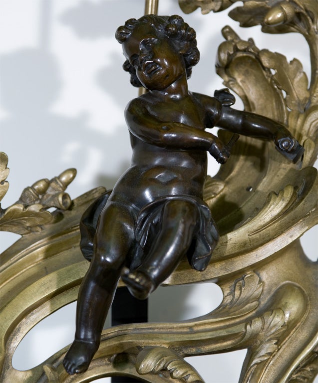 Pair  Louis XV Style Lamps