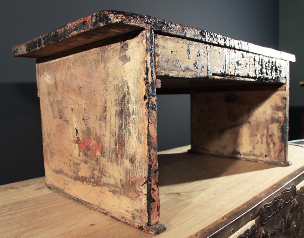 Japanese Hinoki Wood Lacquer Worker’s Desk 3