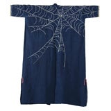 Antique Japanese Indigo Farmer’s Jacket with Spider Web