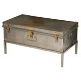 Steel Trunk on Stand