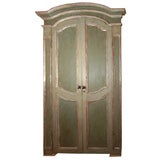 Pair 18th c. Italian Painted Doors