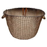 Vintage 1950's English Wire Market Basket