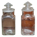 1940's French Glass Candy Jars