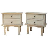 Pair of Neo-classical oak side tables