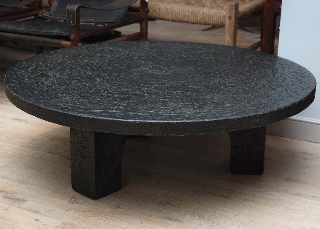 Black Granite Round Table