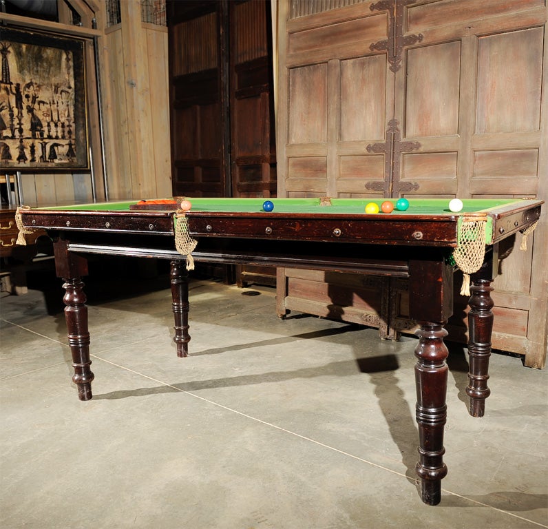 19th Century English Snooker Table