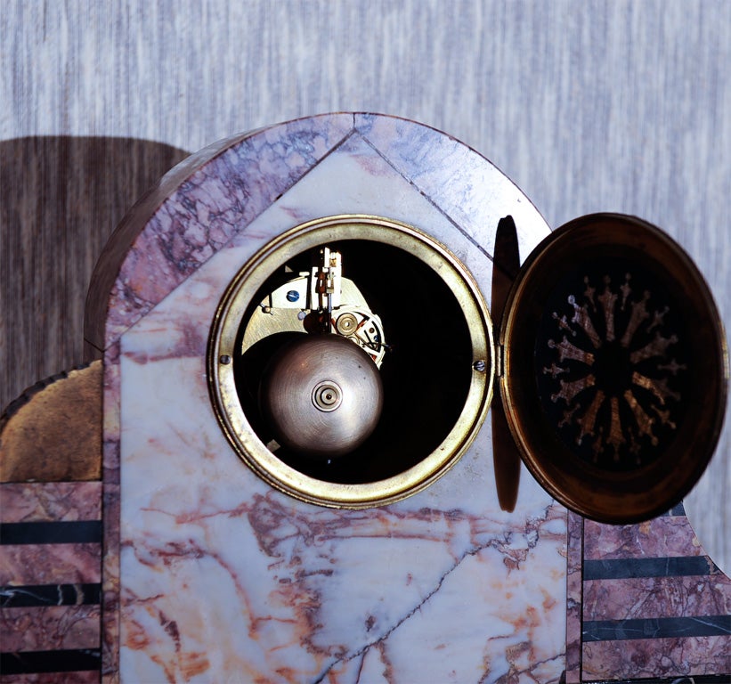 French Art Deco clock set 4
