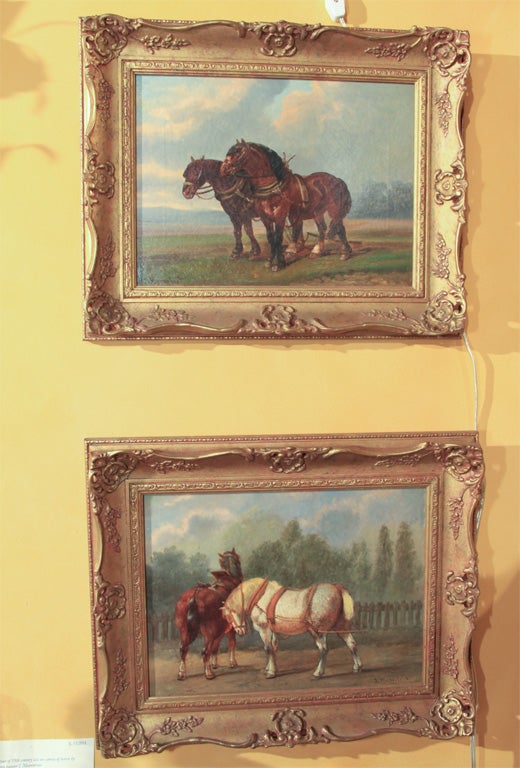 Pair of Horse Paintings