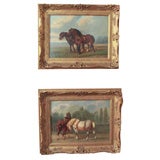 Pair of Horse Paintings