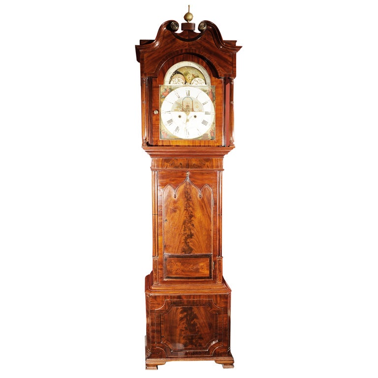 Masonic-Face Tall Case Clock