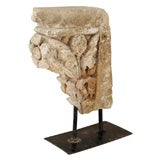 Architectural fragment, 18th/19th c.carved stone, mounted