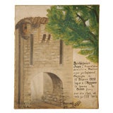 Oil Painting - "Tableau de Donation', 19th c. French