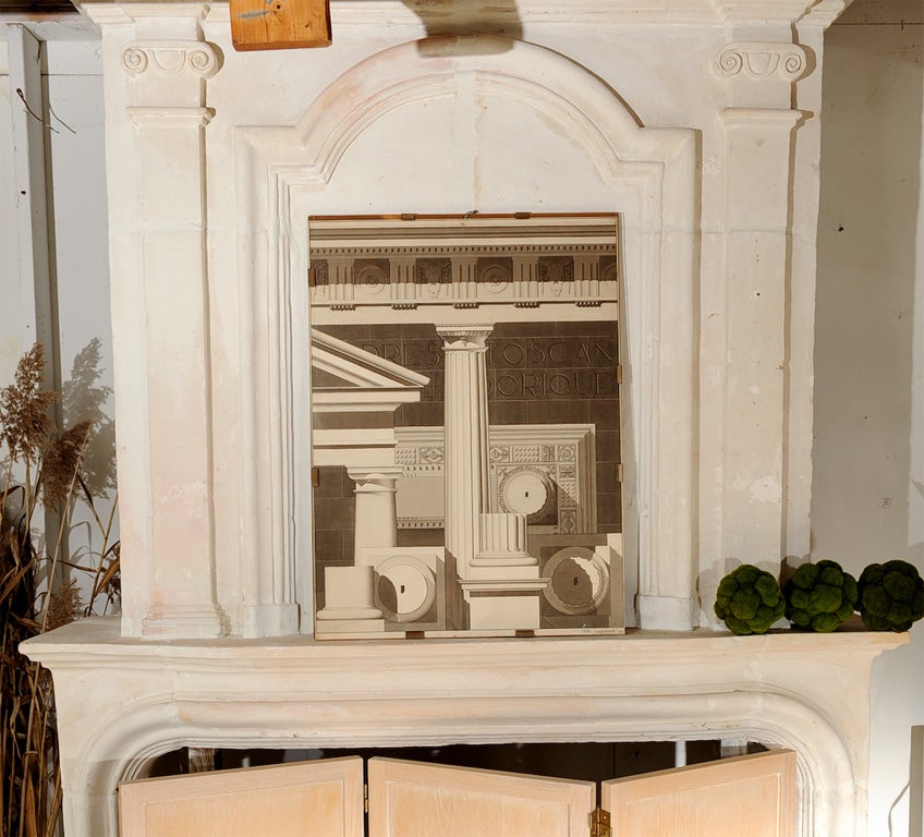 French architectural study of columns. c.1958