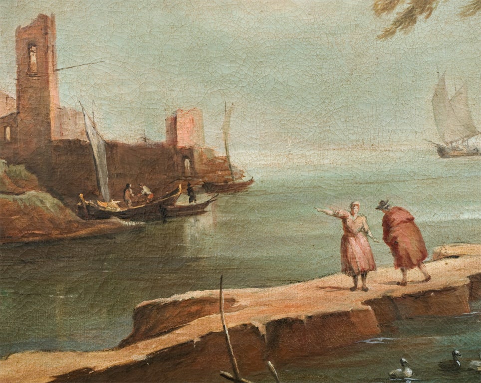 Italian Venetian landscape  Painting by Mario Calzolari