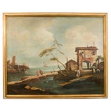 Venetian landscape  Painting by Mario Calzolari
