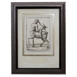Antique A FANCIFUL ENGRAVING BY DOMENICO DE ROSSI